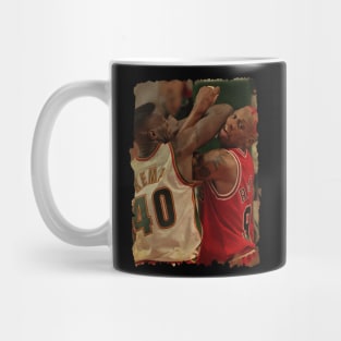 Shawn Kemp vs Dennis Rodman Vintage Mug